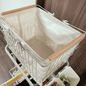 収納を工夫してさらに便利に!洗濯動線が整うランドリーバスケットの投稿画像1