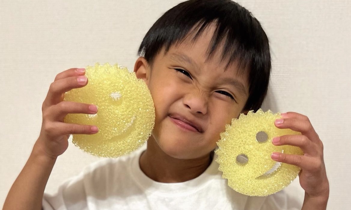 息子大喜び！機能的でかわいいスポンジなどのお掃除アイテム