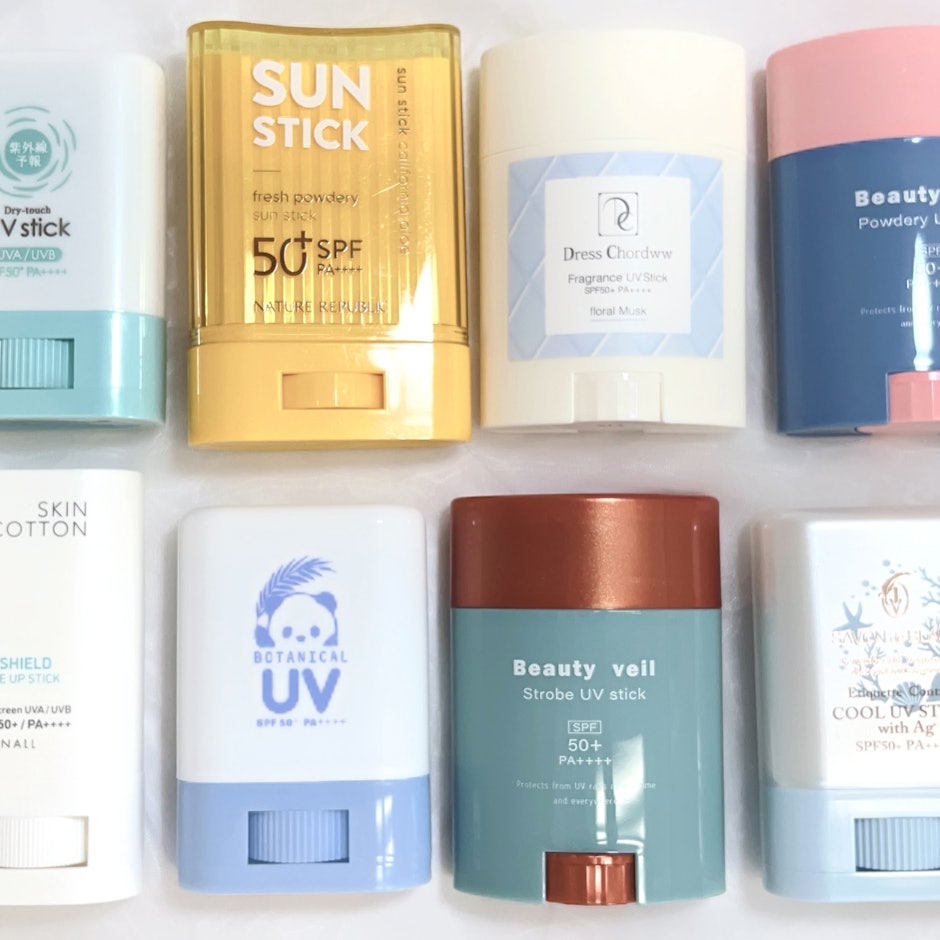 塗ってすぐさらさら!ベタつきなしで塗り直しがしやすいスティックタイプの日焼け止めまとめ