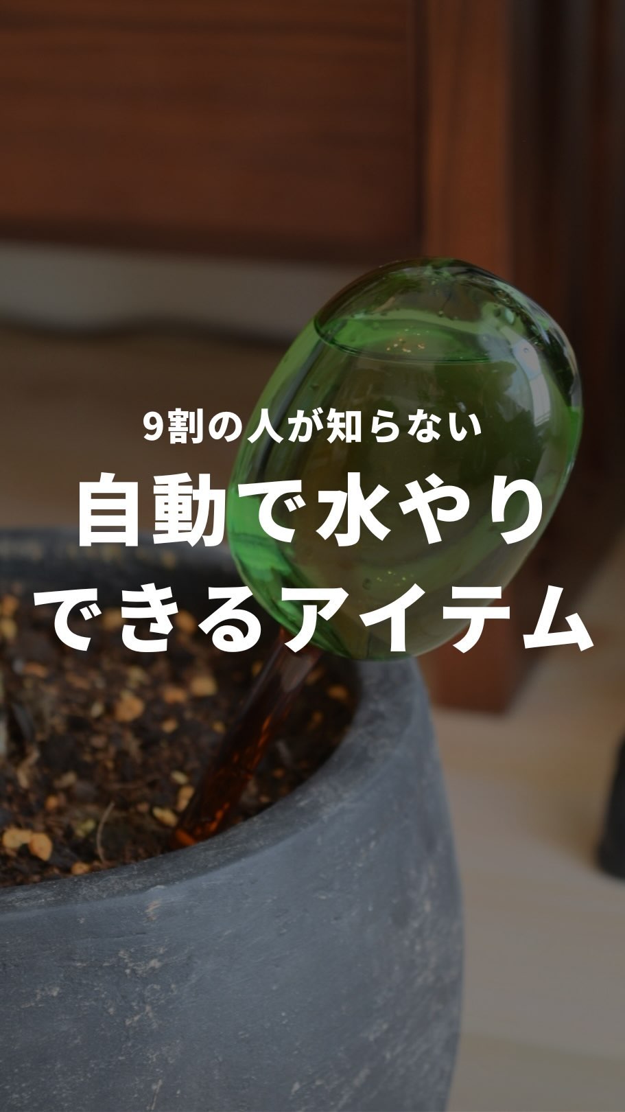 自動で水やりできるアイテム