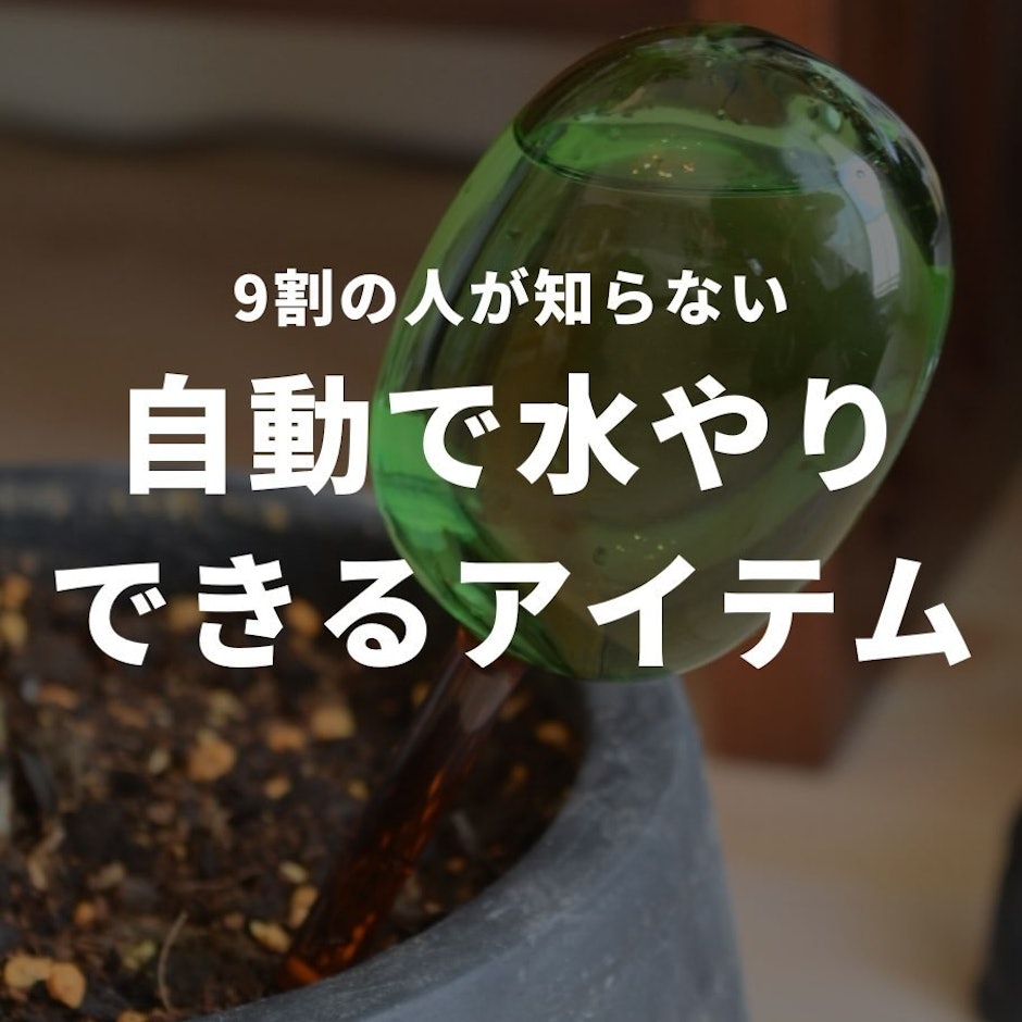 自動で水やりできるアイテム