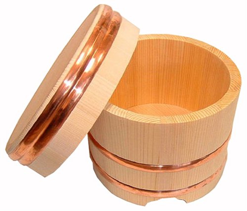 木曽工芸 木曽さわら 江戸型おひつ 3合用 1枚目