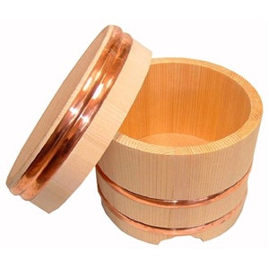 木曽工芸 木曽さわら 江戸型おひつ 3合用 1枚目