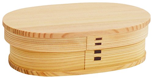 秋田杉 曲げわっぱ 小判 弁当（小）2450 1枚目