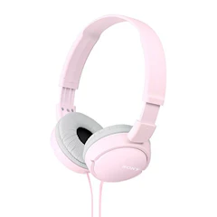 SONY 折りたたみ式ヘッドホン MDR-ZX110 P ピンク 1枚目