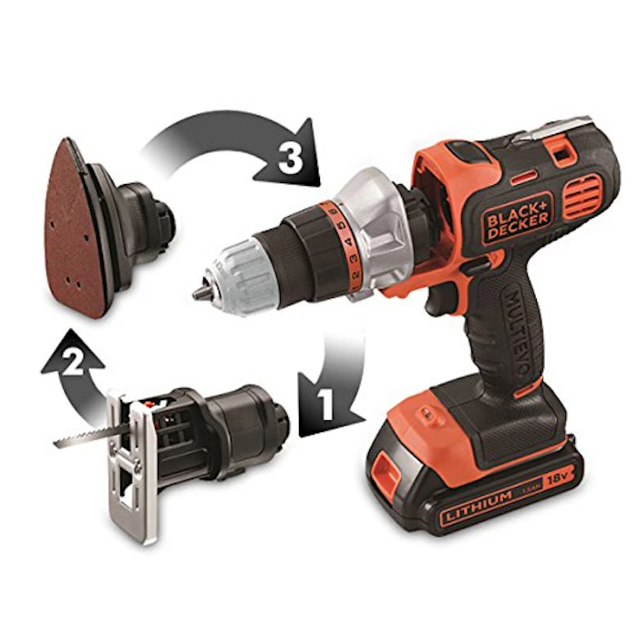BLACK+DECKER マルチツール ベーシック 18V EVO183B1 1枚目