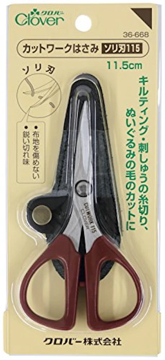Clover カットワークはさみ ソリ刃 115 1枚目