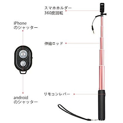 Bodyguard 自撮り棒 スマホ セルカ棒 1枚目