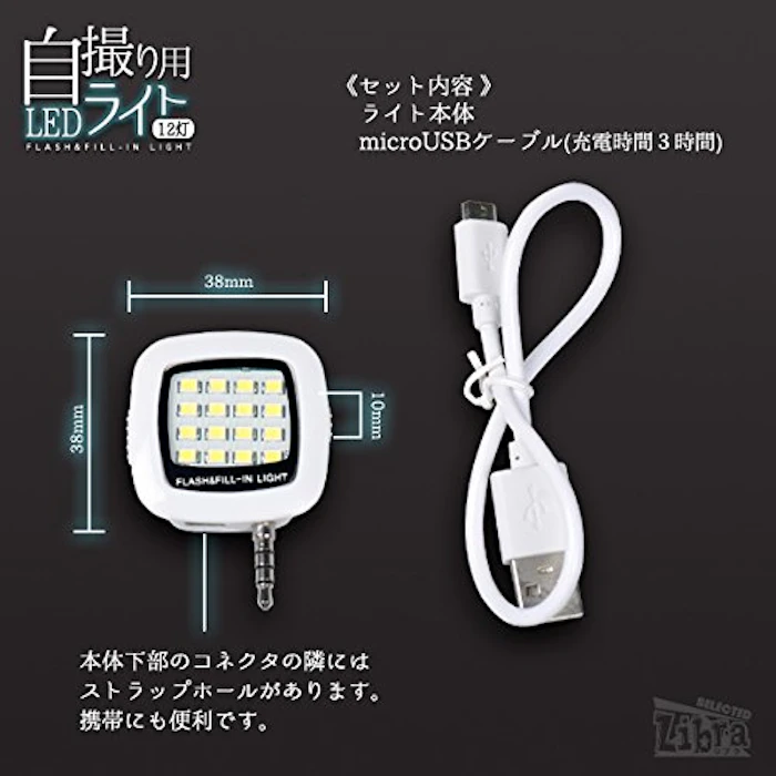 テレマティクス 自撮り 12灯LEDライト LBR-SLED12 1枚目