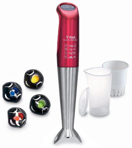 ティファール スティックミキサー  クリック&ミックス HB460GJP ルビーレッド  1枚目