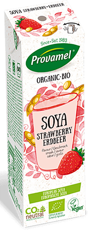 プロヴァメル オーガニック豆乳飲料 ストロベリー味 1枚目