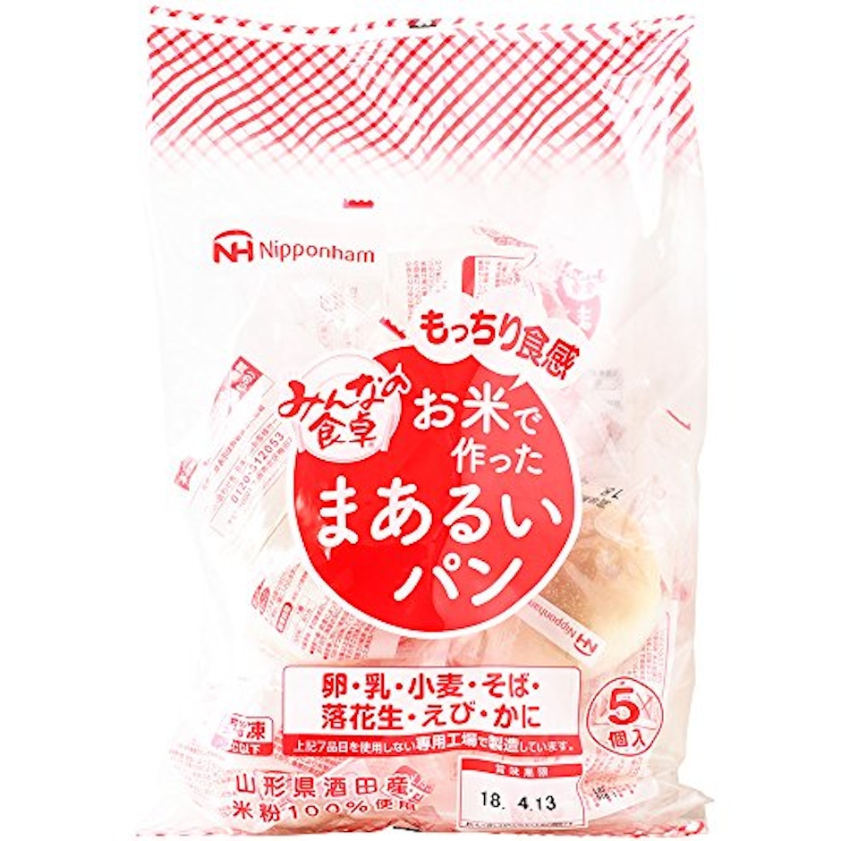 日本ハム みんなの食卓 お米で作ったまあるいパン 1枚目