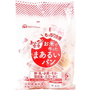 日本ハム みんなの食卓 お米で作ったまあるいパン 1枚目