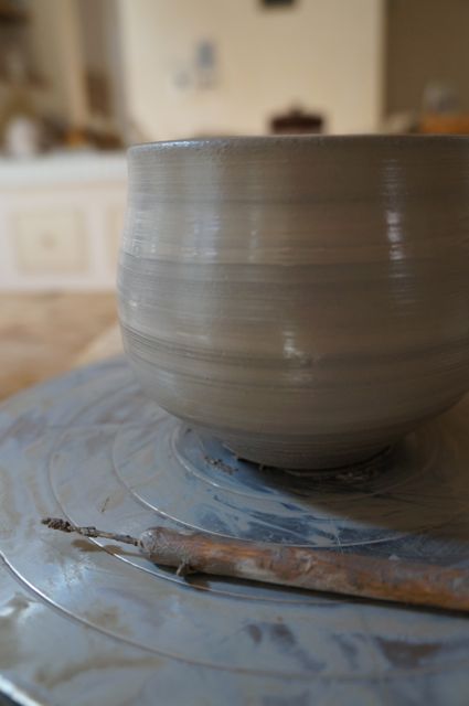 陶芸.com  ステンレス貼 手ろくろ 径250mm×高57mm 2枚目