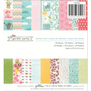 American Crafts ペーパーパッド garden party 732544 1枚目