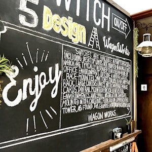 きせかえマイホーム はがせる壁紙RILM 黒板シート ダークグレー b06 1枚目