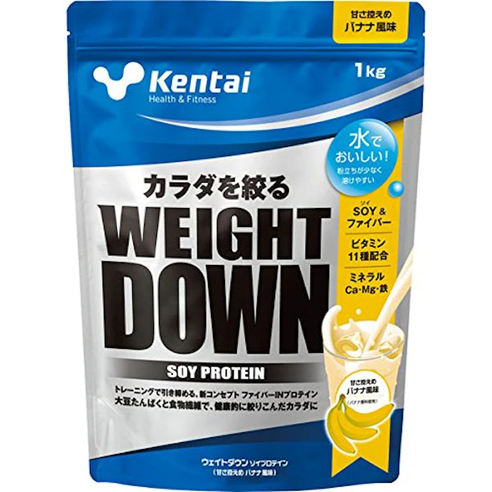 健康体力研究所 ウエイトダウン ソイプロテイン バナナ風味 KTK-K1241 1枚目