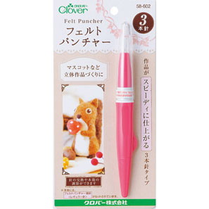 clover フェルトパンチャー 3本針（ホルダー） 1枚目