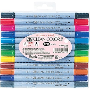 呉竹 水性ペン ZIG クリーンカラーII 1枚目