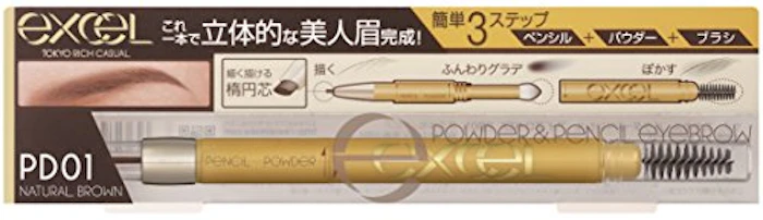 常盤薬品工業 エクセル パウダー&ペンシル アイブロウEX 2枚目