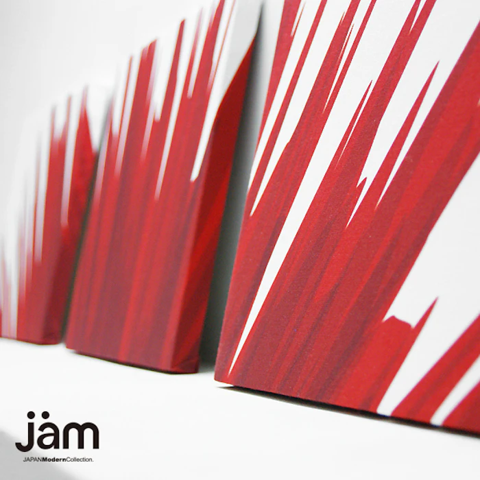 Jam 3連ファブリックパネル experimental works-red- 3枚目