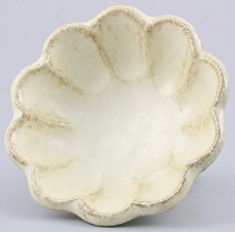 うつわ魯庵 美濃焼 カネコ小兵 ボウル 8cm 白 練輪花 555-0009 1枚目