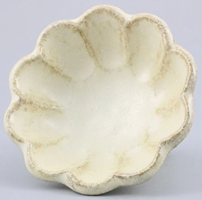 うつわ魯庵 美濃焼 カネコ小兵 ボウル 8cm 白 練輪花 555-0009 1枚目