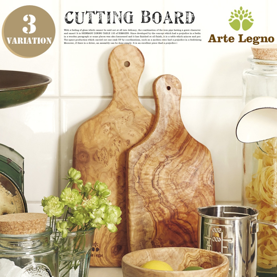 Arte Legno カッティングボード オリーブウッド 1枚目