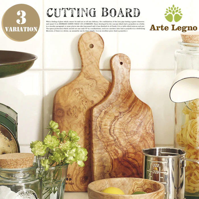 Arte Legno カッティングボード オリーブウッド 1枚目
