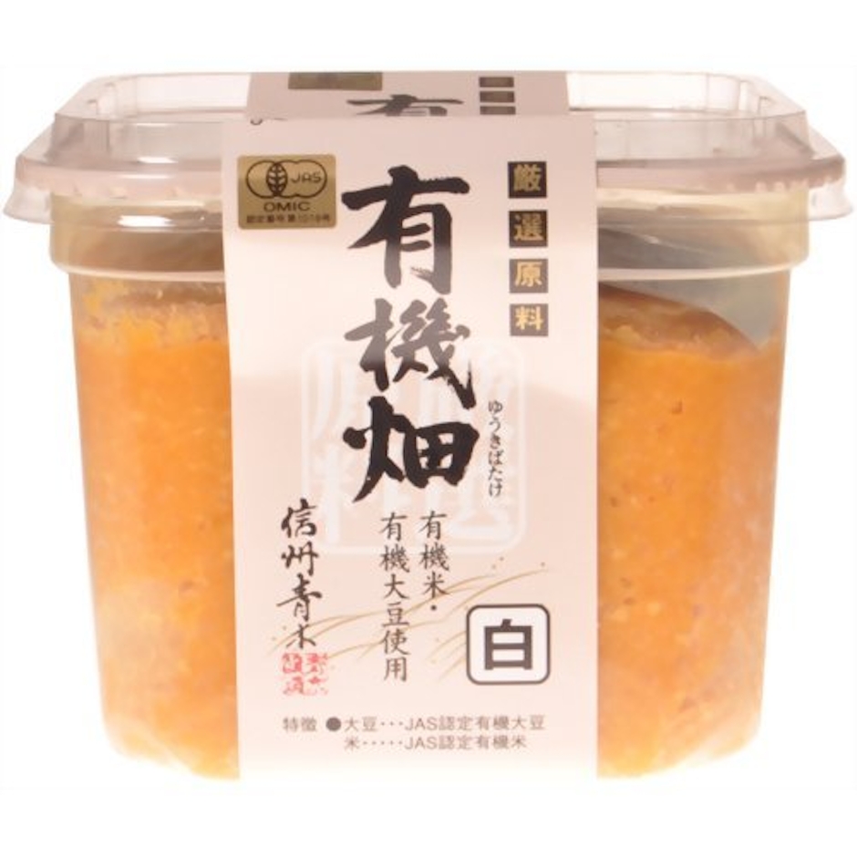 マルモ青木味噌醤油醸造場 有機畑 白 1枚目