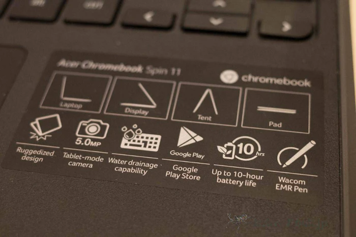 Acer Chromebook Spin 11 R751TN-N14N 2枚目