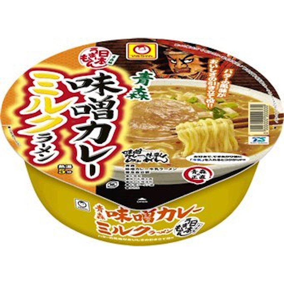東洋水産 マルちゃん 日本うまいもん 青森味噌カレーミルクラーメン 12個 1枚目