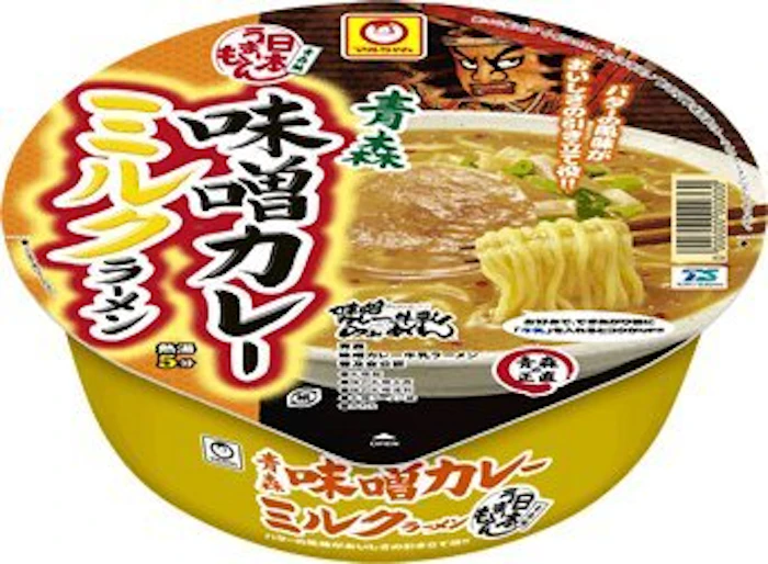 東洋水産 マルちゃん 日本うまいもん 青森味噌カレーミルクラーメン 12個 1枚目