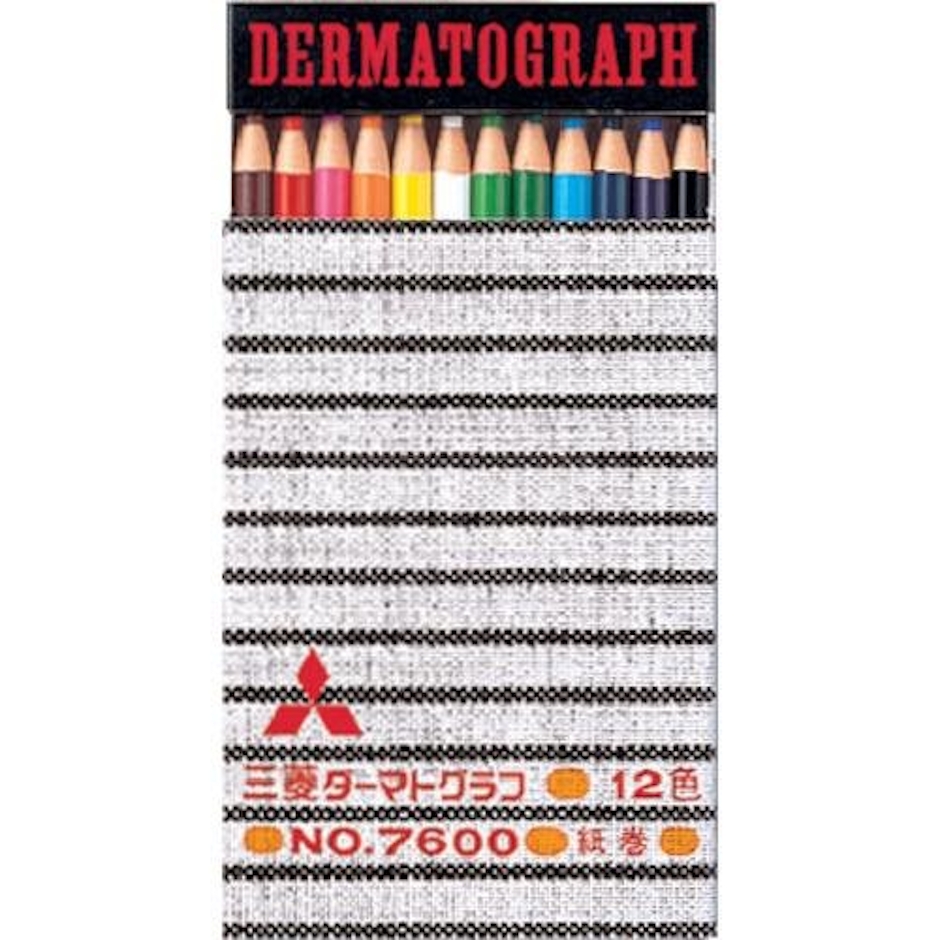 三菱鉛筆 uni 油性ダーマトグラフ 12色セット 1枚目