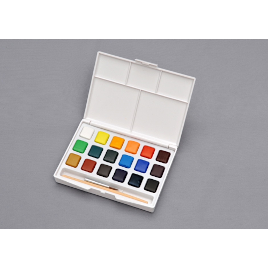 ターレンス 携帯用水彩絵の具18色セット 1枚目