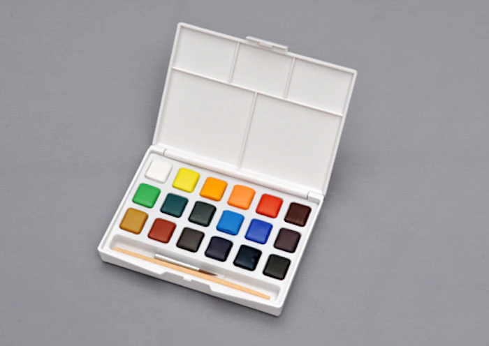 ターレンス 携帯用水彩絵の具18色セット 1枚目