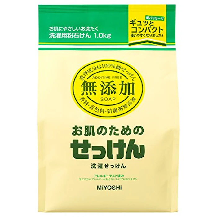 ミヨシ石鹸 無添加 お肌のための洗濯用粉せっけん 2枚目