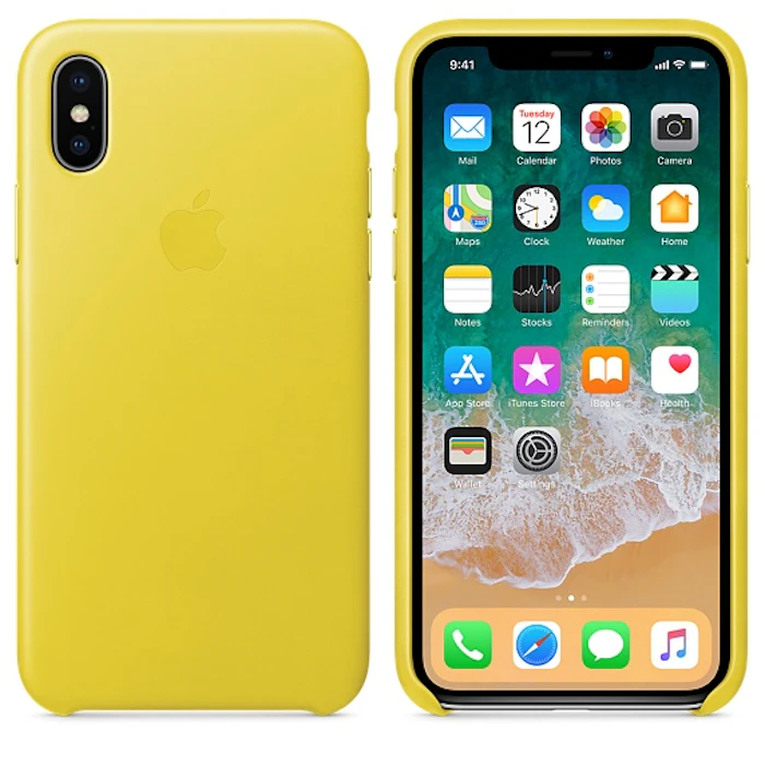Apple iPhone X レザーケース 1枚目