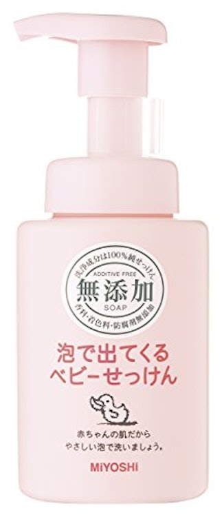 ミヨシ石鹸 無添加 泡で出てくるベビーせっけん 1枚目