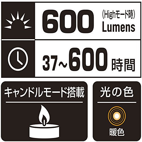 ジェントス LED ランタン エクスプローラー SOL-016B 4枚目