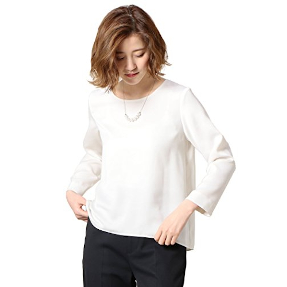 BEAUTY&YOUTH マットサテン Tブラウス 2枚目