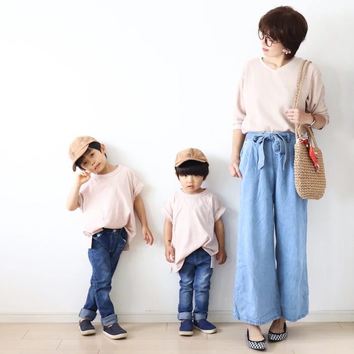 UNIQLO ワッフルVネックT (九分袖) 1枚目