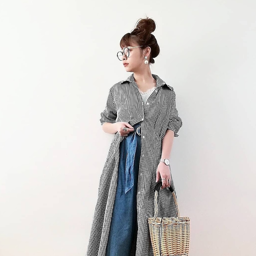 Re：EDIT シャツワンピース 1枚目