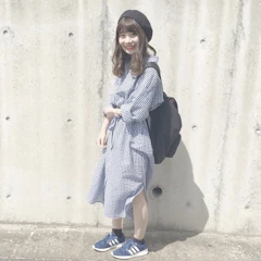 INKWELL 2wayギンガムチェックシャツワンピース 1枚目
