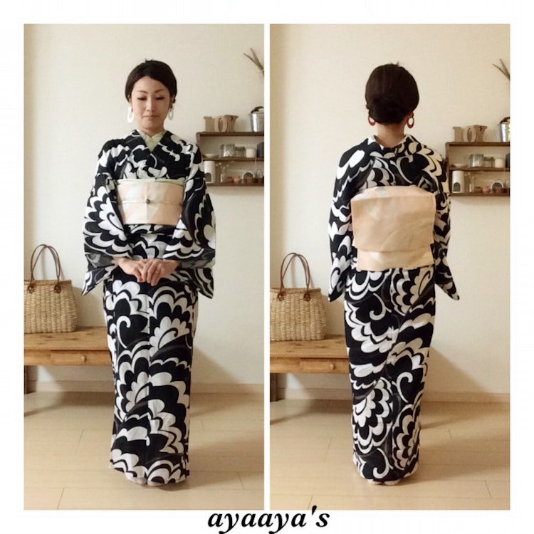 ANEN ANEN yukata collection 綿麻ゆかた No,402 1枚目