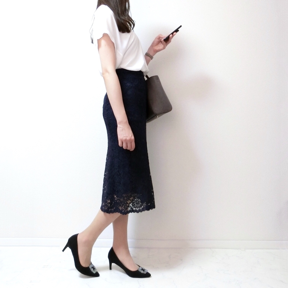 UNIQLO レースフレアスカート 409574 2枚目