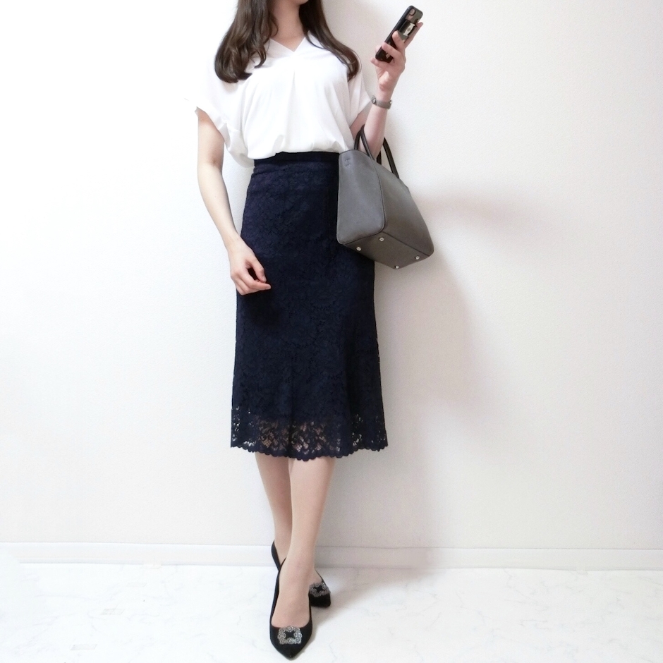 UNIQLO レースフレアスカート 409574 3枚目