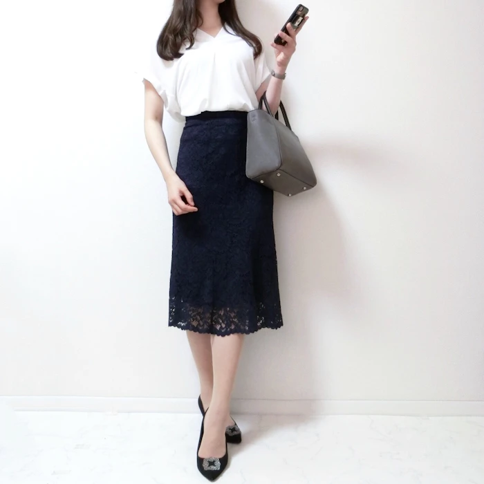 UNIQLO レースフレアスカート 409574 3枚目