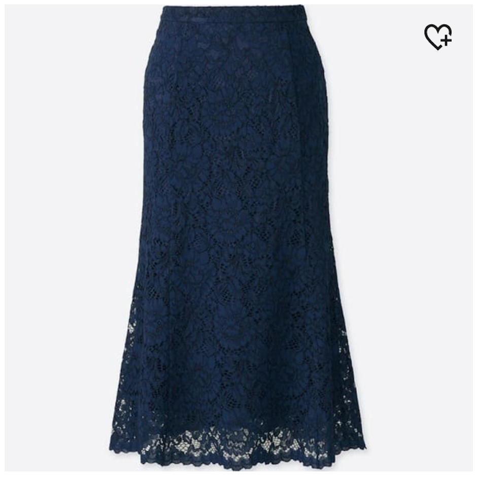 UNIQLO レースフレアスカート 409574 5枚目