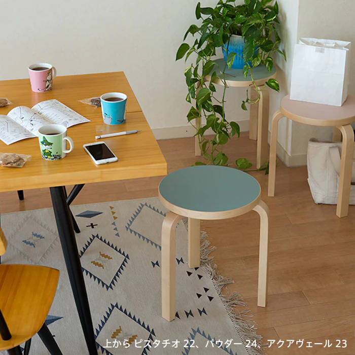 Artek Stool60 スコープ別注 リノリウム 3本脚 2枚目